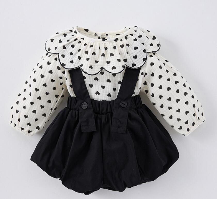 2025新品★ベビー服★トップス+サロペット　セット★66-100cm★