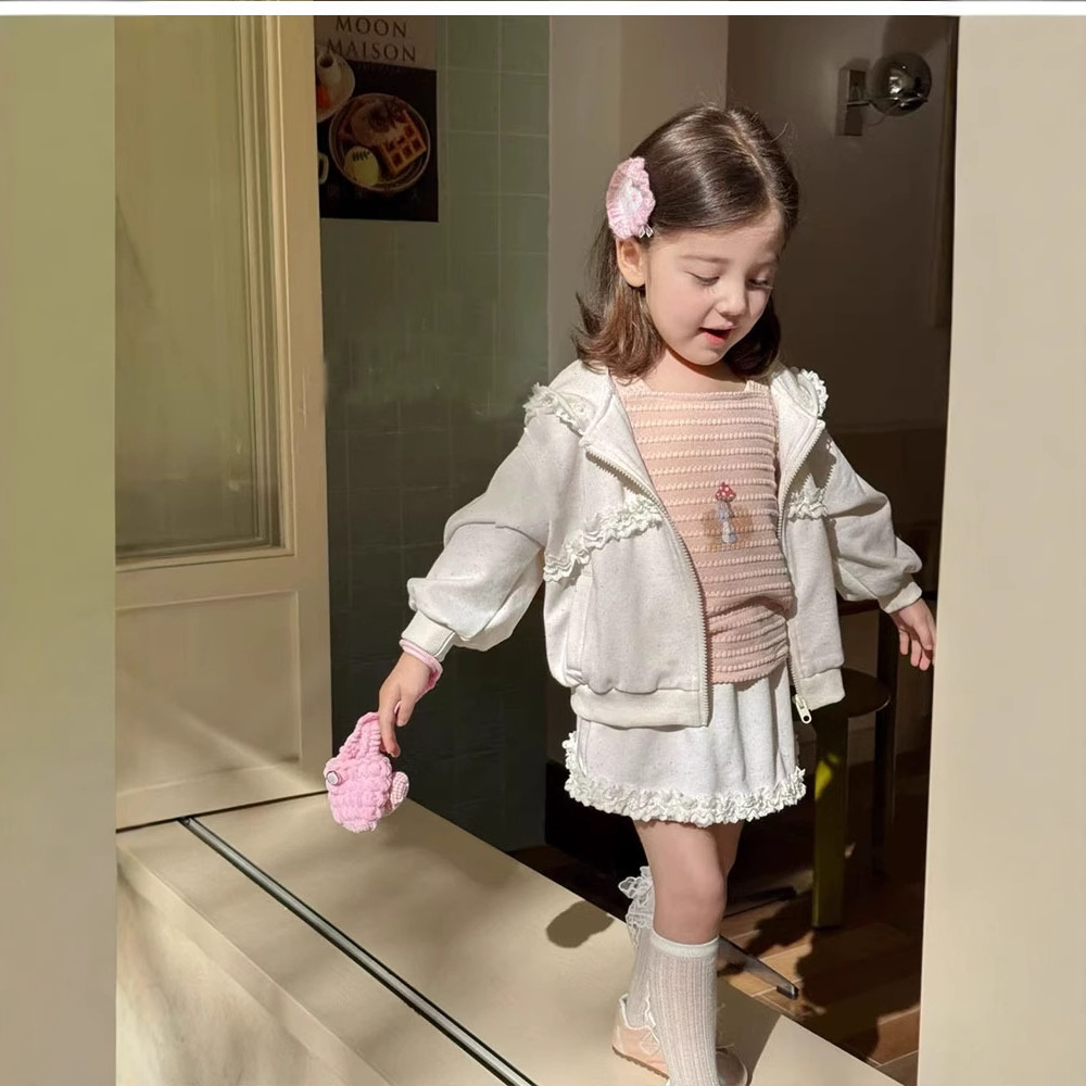 2025★春秋新作★韓国風子供服★トップス★コート+スカート★80cm〜130cm 2色