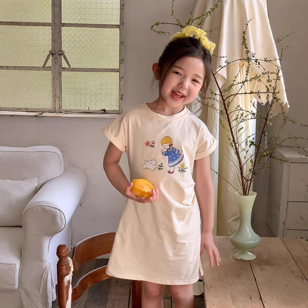 2025夏新品★子供服　ワンピース★90cm〜140cm 4色