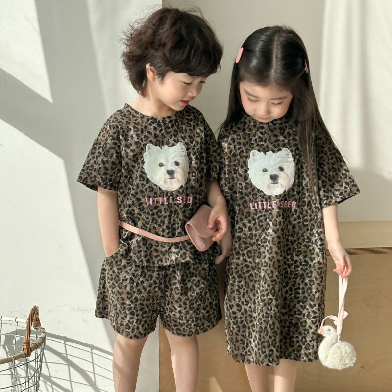 「2025」子供服★ワンピース★セットアップ★ヒョウ柄★韓国風子供服★2色80cm〜150cm