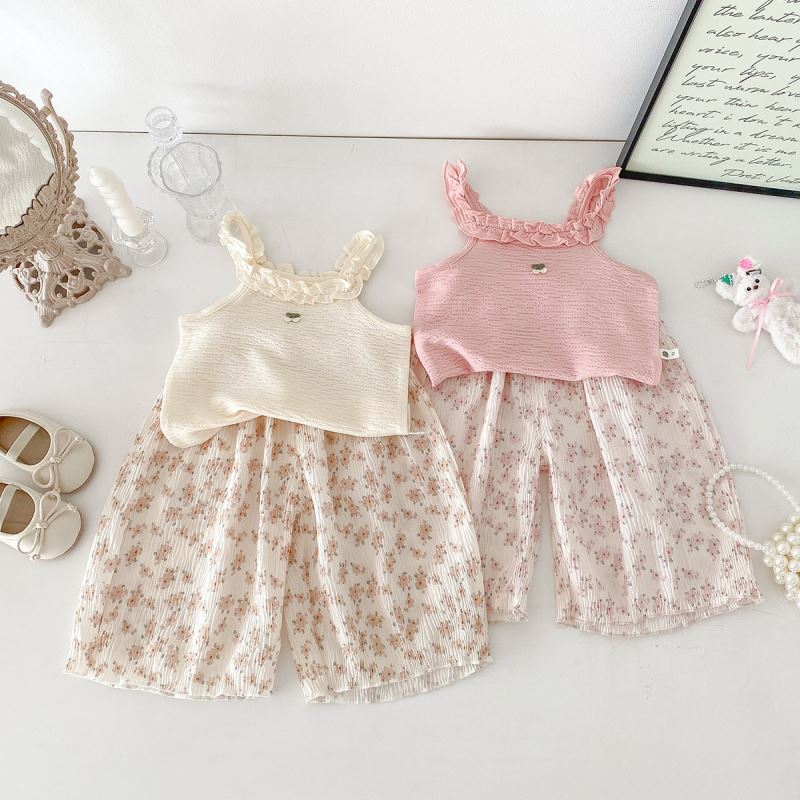 「2025」子供服★トップス+ズボン★セットアップ★韓国風子供服★2色73cm〜100cm