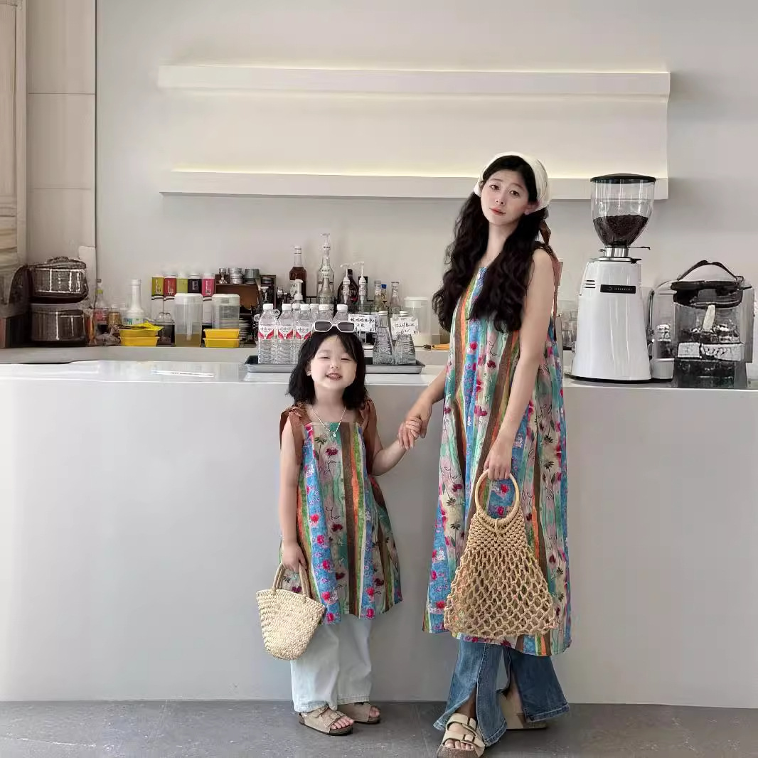 2025新品★子供服&親子服　ワンピース★90〜M