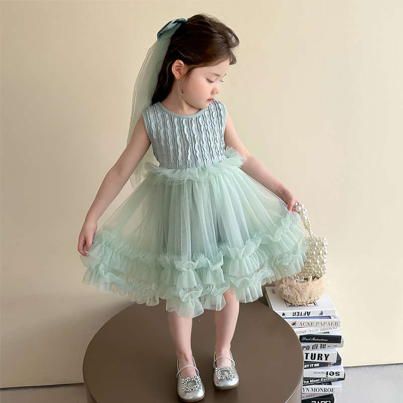 2025夏新品★子供服　ワンピース★90cm〜140cm 2色