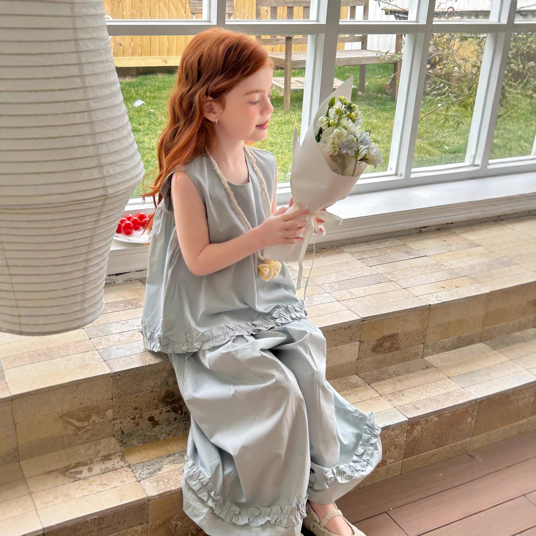 2025夏新作TT★子供服　セットアップ★90cm〜150cm 2色