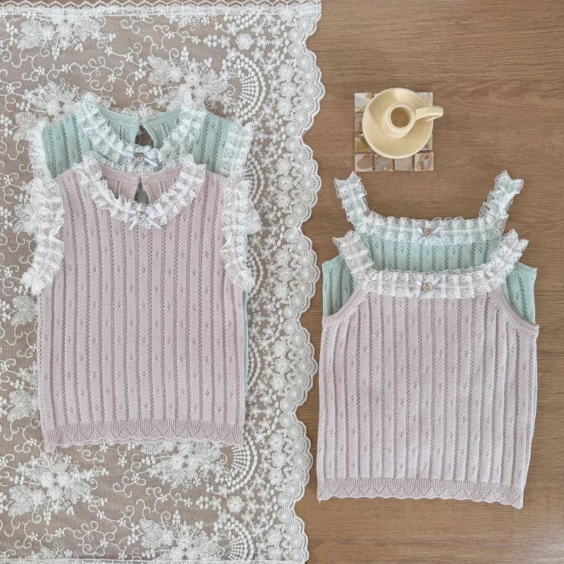2025新作Cu★子供服　ニットトップス★73CM〜110cm 2色