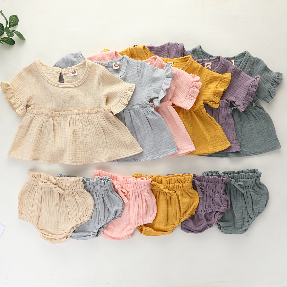 「2025」子供服★トップス+パンツ★セットアップ★韓国風子供服★6色70cm〜100cm