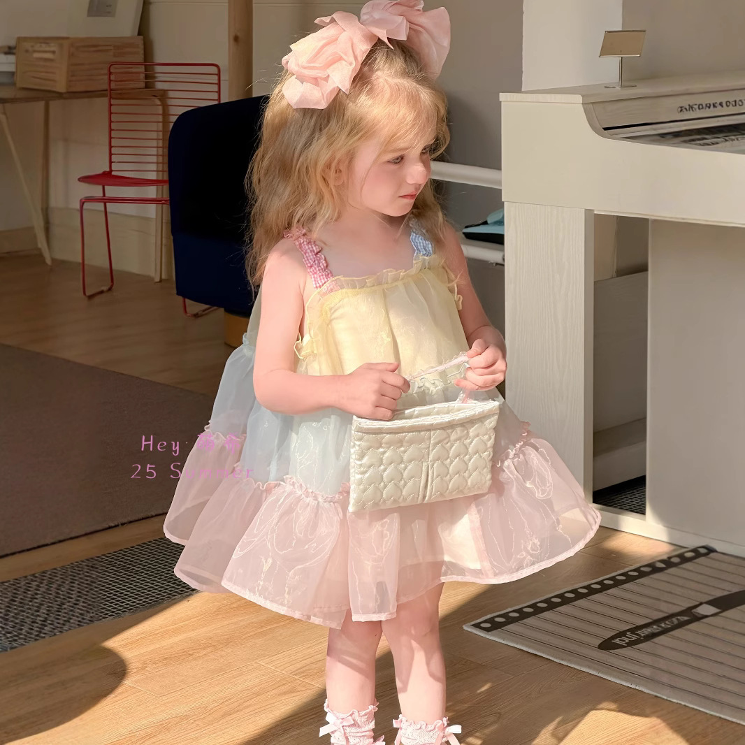 「2025」子供服★ワンピース★袖なし★ドレス★韓国風子供服★90cm〜130cm