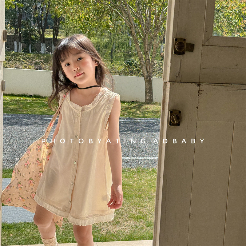 「2025」子供服★ワンピース★袖なし★韓国風子供服★2色80cm〜130cm