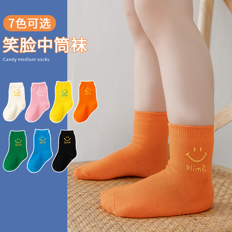 2025★キッズ靴下★ソックス★S(0-1歳)〜XL(7-11歳) 7色