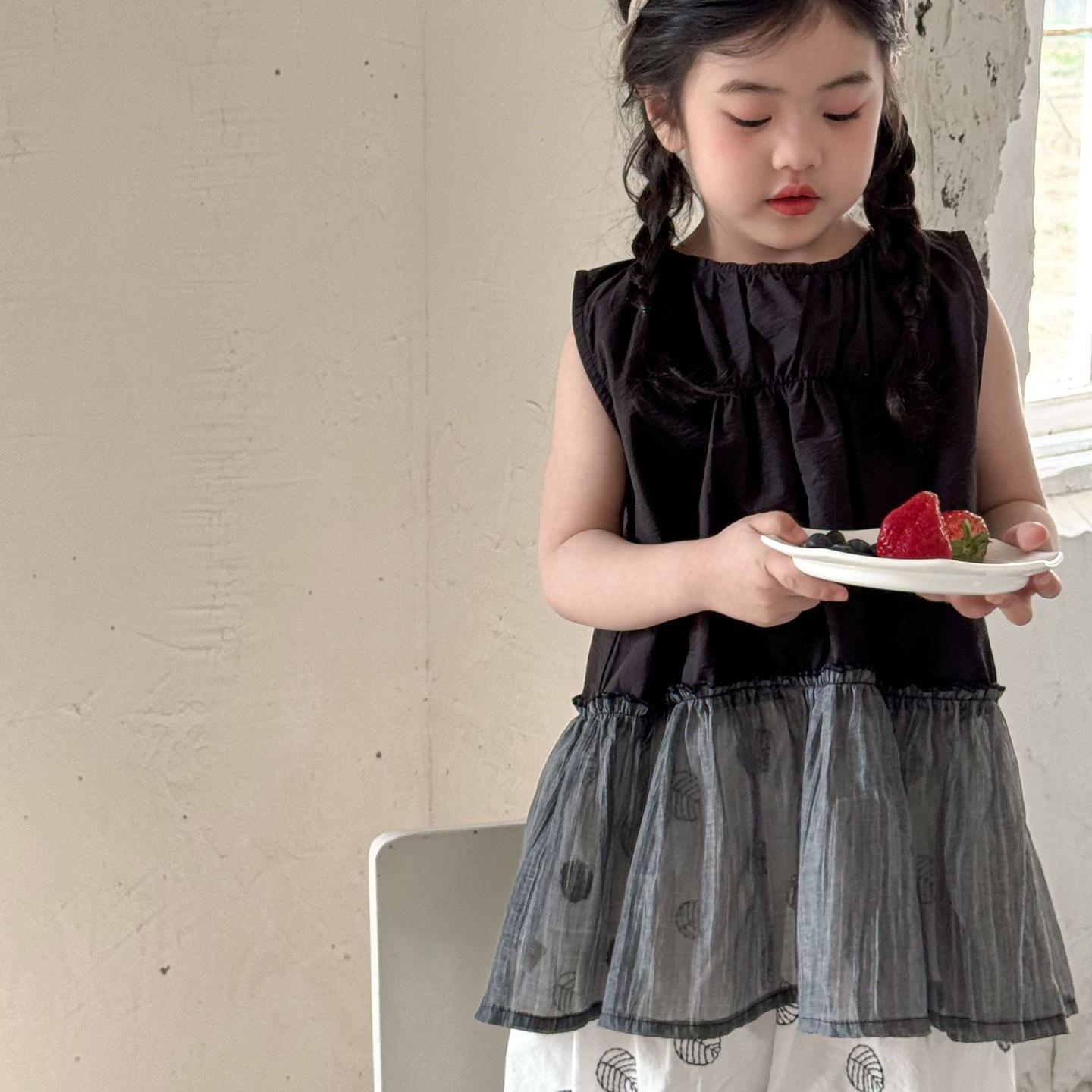 「2025」子供服★トップス★袖なしシャツ★韓国風子供服★90cm〜140cm