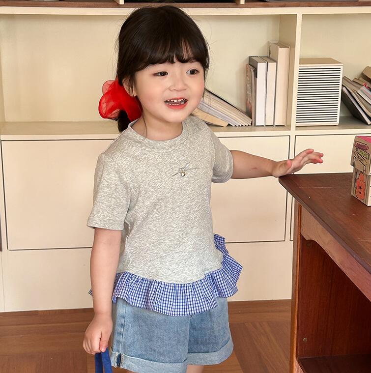 2025新作★子供服　Tトップス★90cm〜150cm 2色