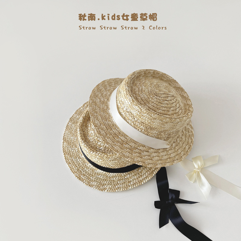 2025年新品★子供用★帽子　麦わら帽子★ 2色