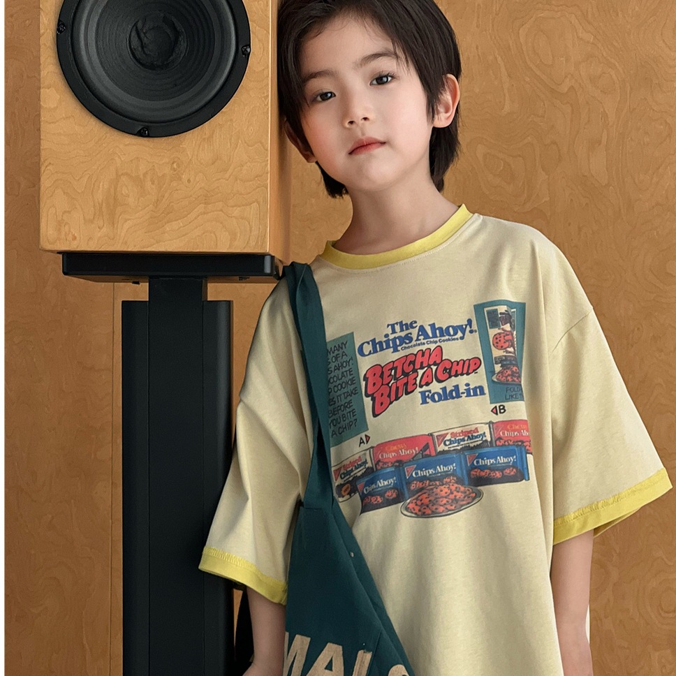 2025★夏新作★韓国風子供服★トップス★100cm〜160cm 2色
