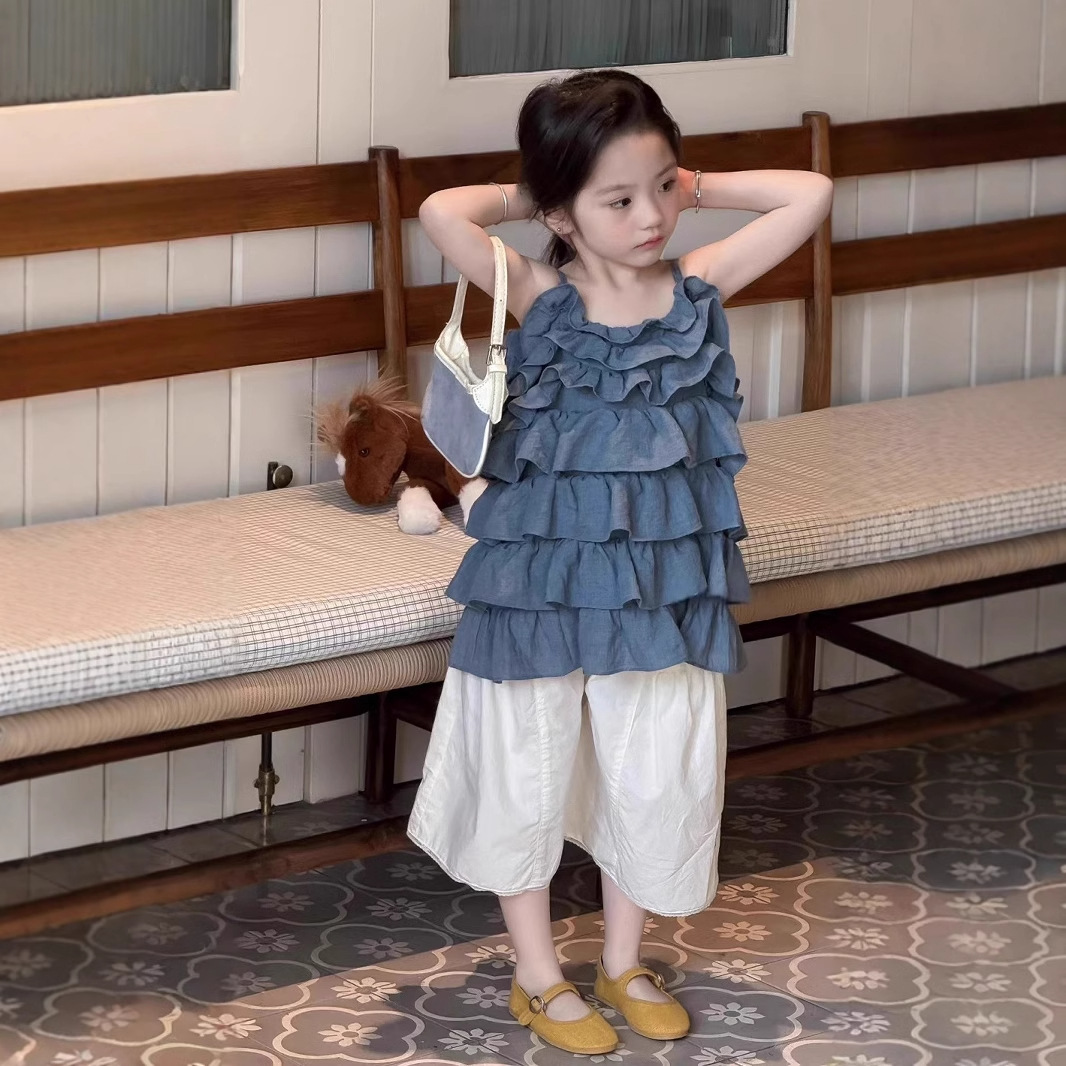 「2025」子供服★トップス★袖なしシャツ★韓国風子供服★90cm〜140cm