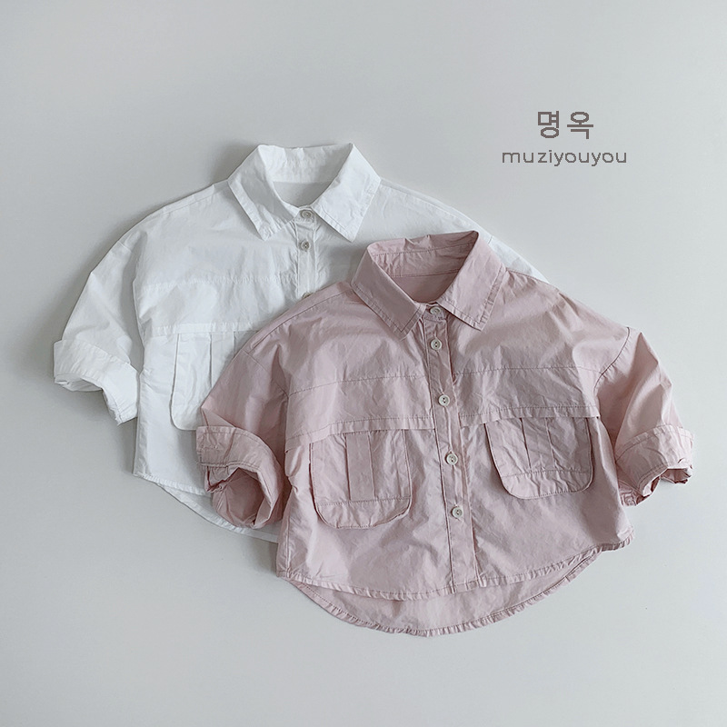 「2025」子供服★トップス★ワイシャツ★韓国風子供服★2色80cm〜130cm