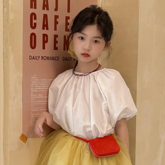 「2025」子供服★トップス★半袖シャツ★韓国風子供服★2色100cm〜160cm
