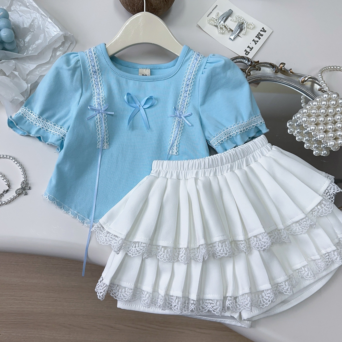 「2025」子供服★Tシャツ+スカート★セットアップ★韓国風子供服★90cm〜140cm