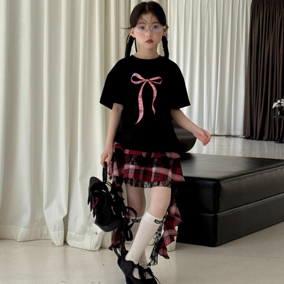 2025★夏新作★韓国風子供服★トップス★スカート★90cm〜150cm 2色