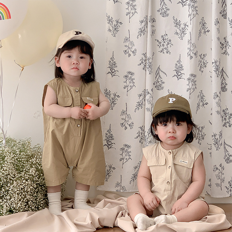 「2025」子供服★ロンパース★袖なし★ベビー★韓国風子供服★2色66cm〜90cm