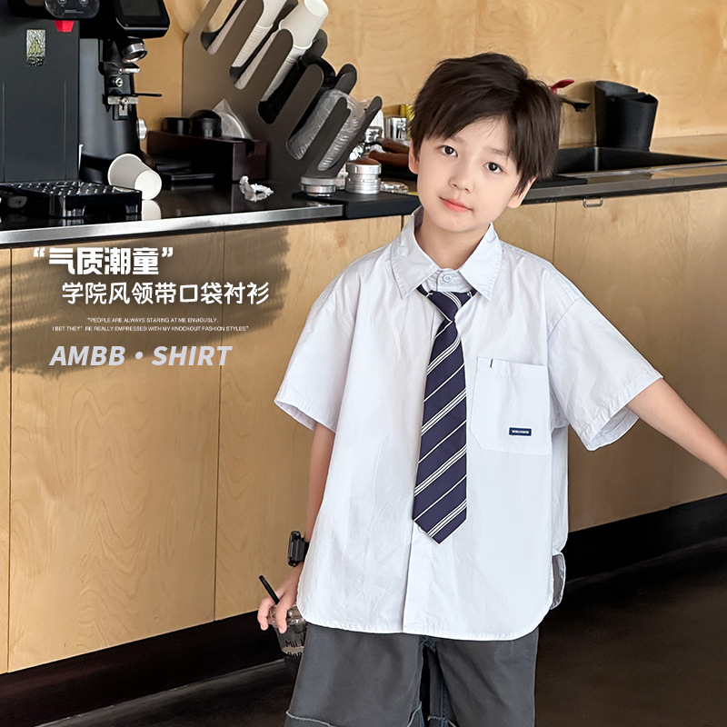 2025新作A★子供服　トップス+ネックタイ★90cm〜170cm