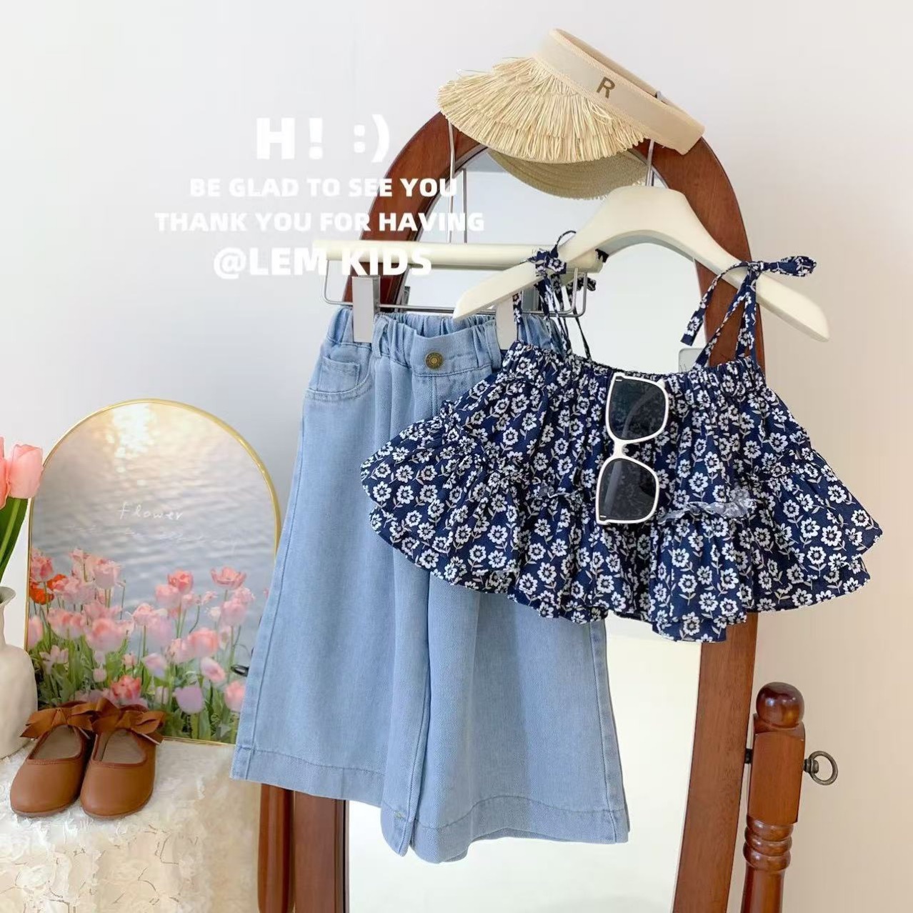 2025★夏新作★韓国風ベビー服★トップス+ズボン★90cm〜80cm