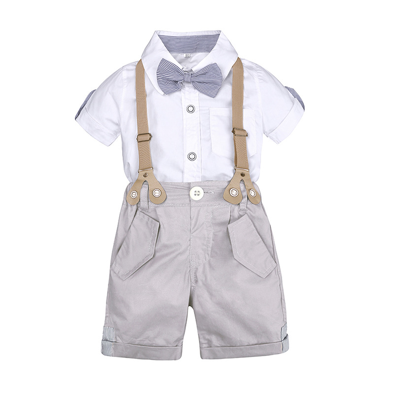 「2025」子供服★ワイシャツ+サロペット★セットアップ★格好いい★80cm〜110cm