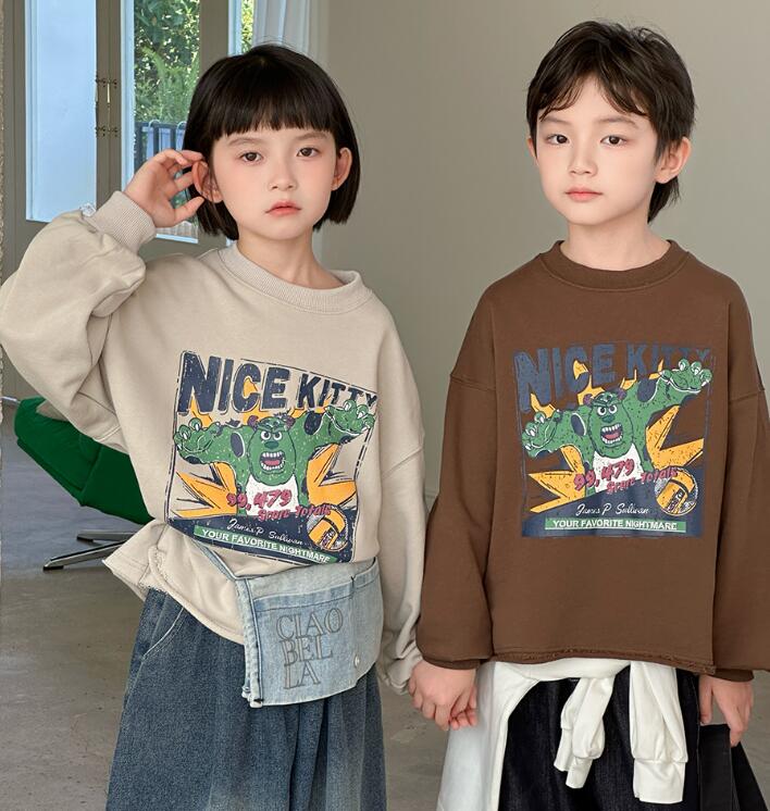 2025秋新品MXW★子供服　トレーナー★90cm〜150cm 2色