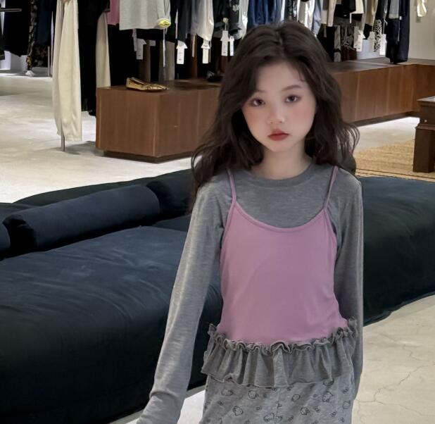2025秋新作★子供服　トップスインナー&吊りベスト★100cm〜160cm