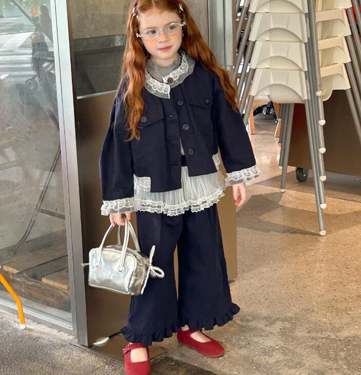 2025秋新品TT★子供服　セットアップ★90cm〜150cm 2色