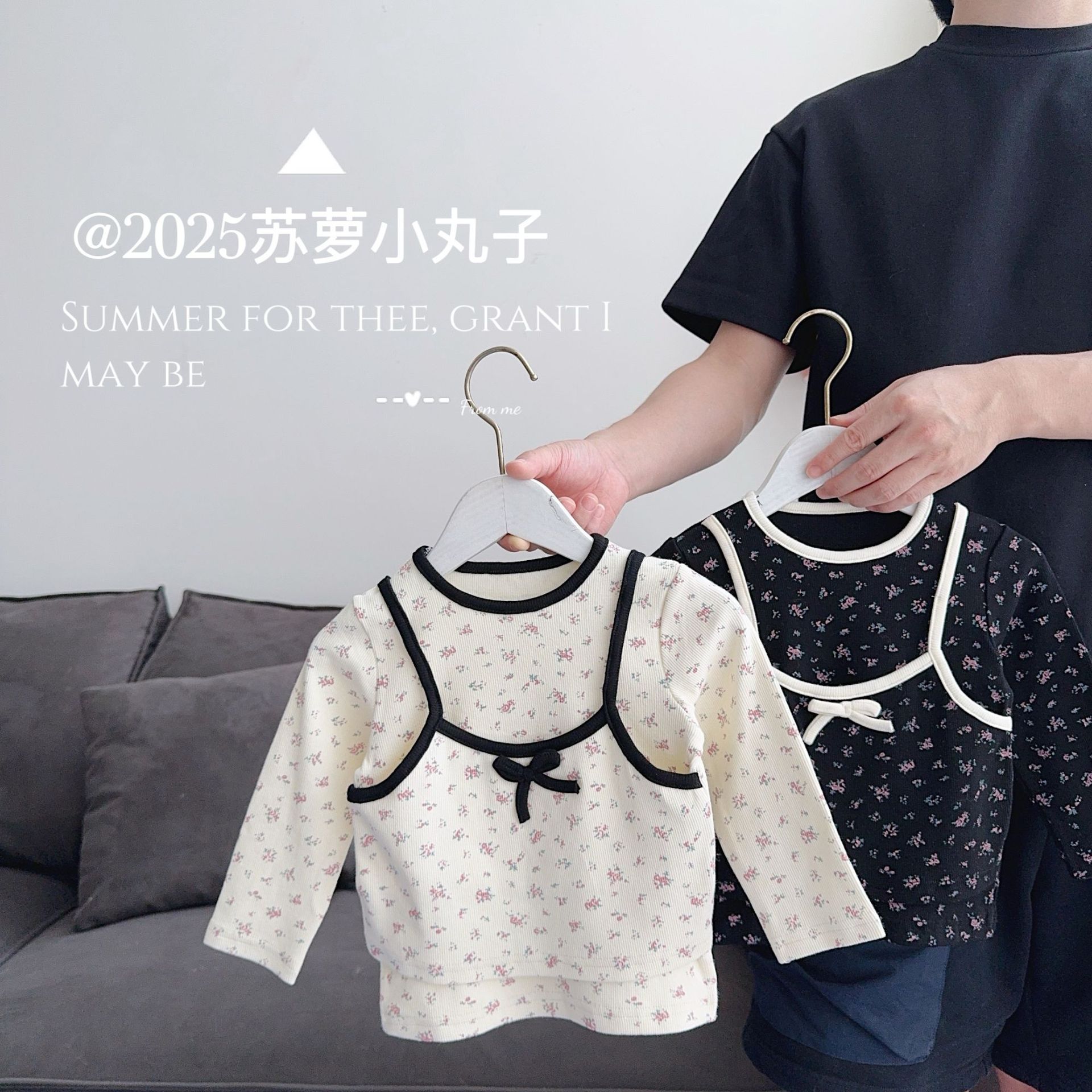 2025秋新作★子供服　トップス★73cm〜110cm 2色
