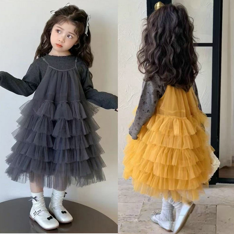 2025秋新品★子供服　トップス+ワンピース　セットアップ★5/90-100cm〜13/120-130cm 2色