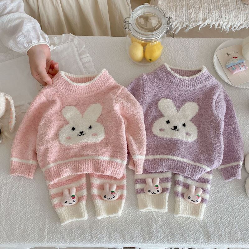 2025秋新品★子供服　ルームウェア　セットアップ★66cm〜100cm 2色