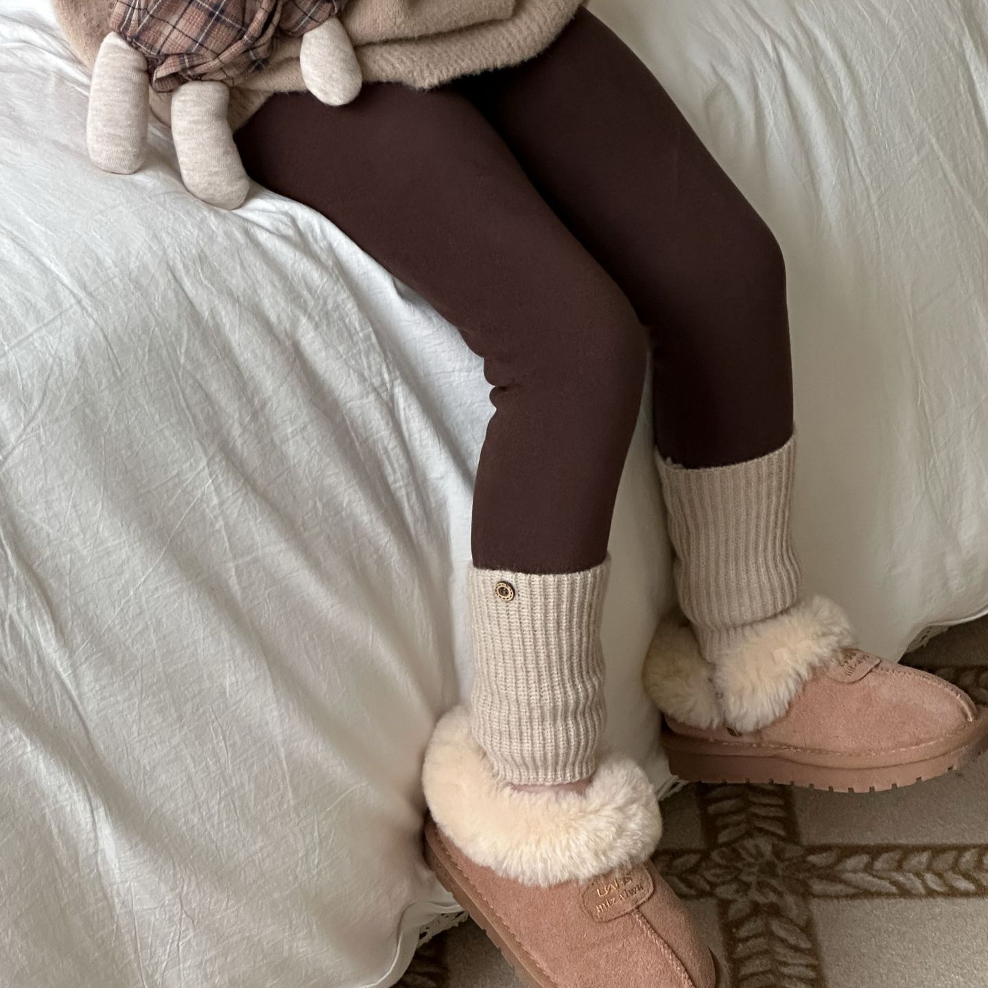 2025秋冬新LMM★子供服　裏起毛　レギンス★90cm〜150cm 4色