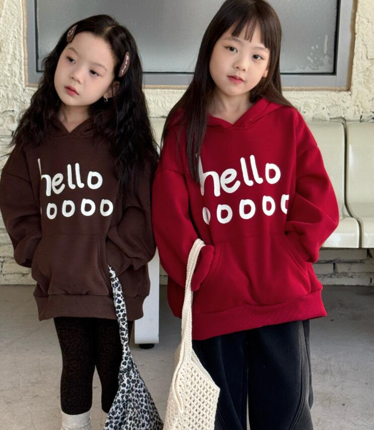 2025冬新品Y★子供服　パーカー　トップス★90cm〜150cm 2色