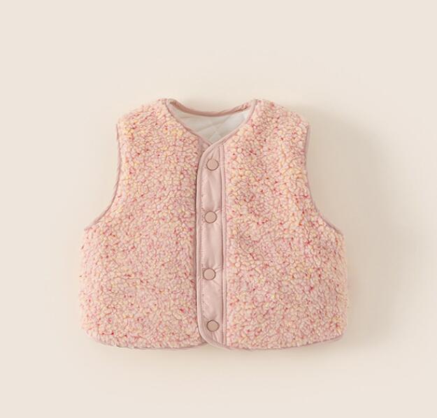 2025冬新品★子供服 　ベストコート★80〜140