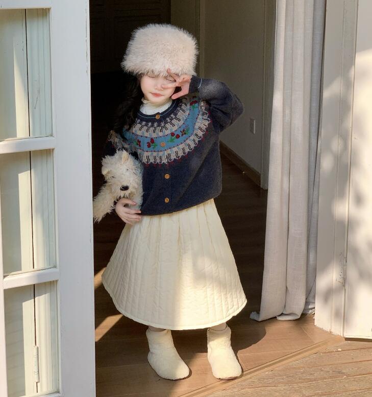2025冬新★子供服　インナー&カーディガン&スカート分けて★90cm〜140cm