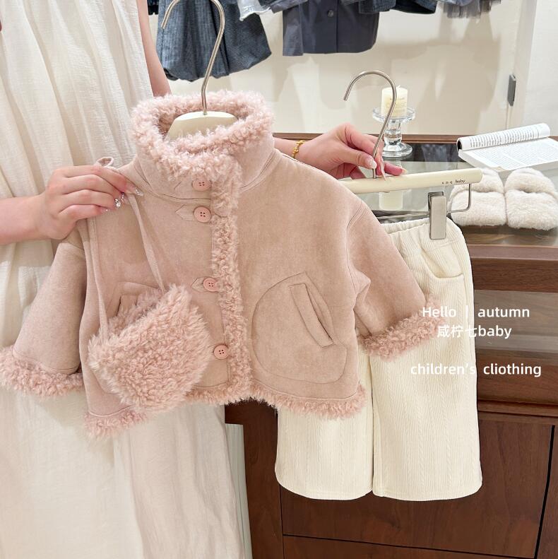 2025冬新品★子供服 　コート&ズボン分けて★80cm〜130cm