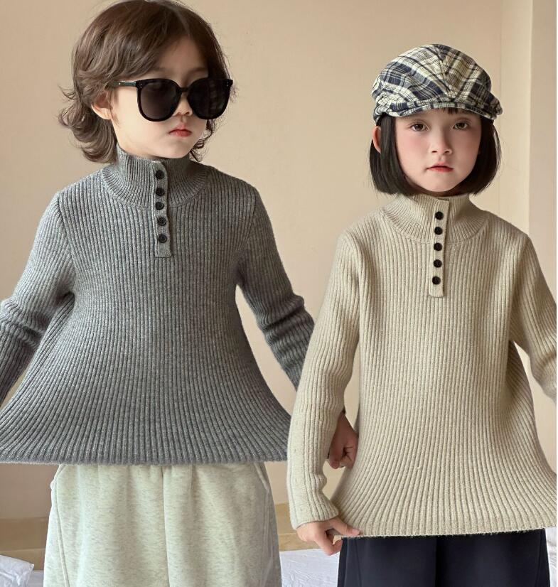 2025冬新品MXW★子供服　ニットトップス★90cm〜140cm 3色