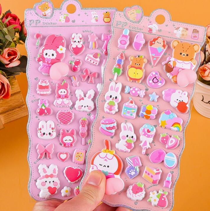 子供お褒めシール★立体お尻もちもち★防水ステッカー ★DIY デコレーション用