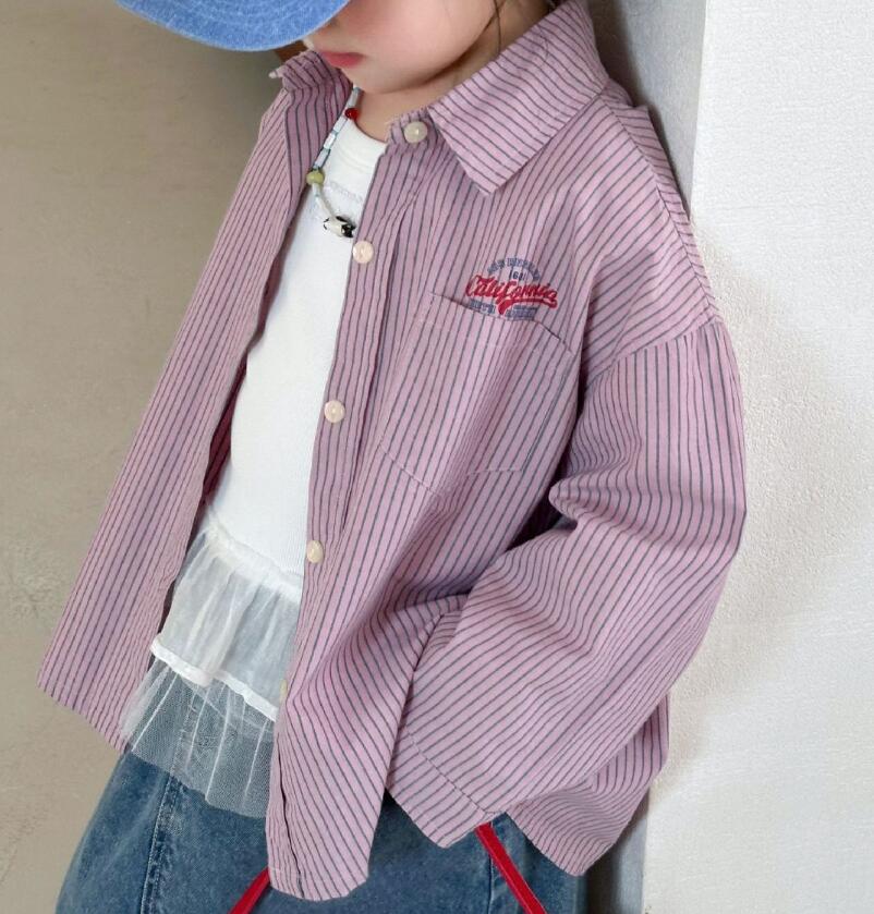 2026新品TM★子供服 　シャツ　コート★90cm〜150cm 2色