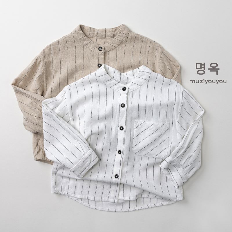 2026新作muji★子供服　シャツ　トップス★80cm〜130cm 2色