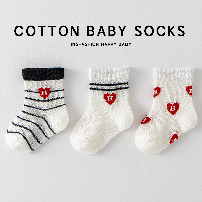 2026年★靴下★子供靴下　ソックス★XS/0-6ヵ月〜L/3-5歳 3組