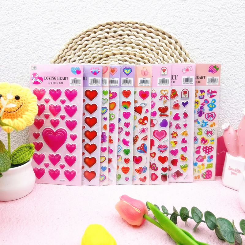 DIY手作り ステッカー★粘着シール★3D★手帳素材