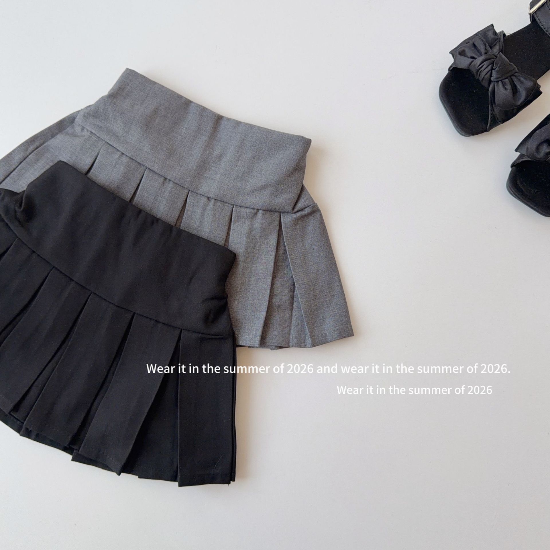 2026新品TQ★子供服　スカート★90cm〜150cm 2色