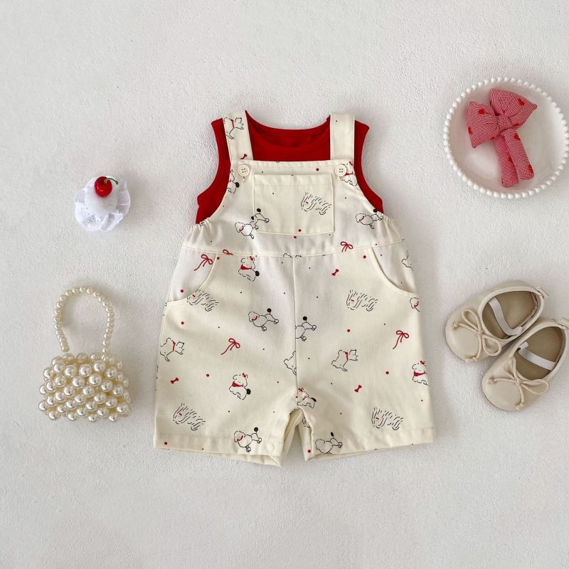 2026新品★子供服　ベスト+サロペット　セットアップ★66cm〜120cm