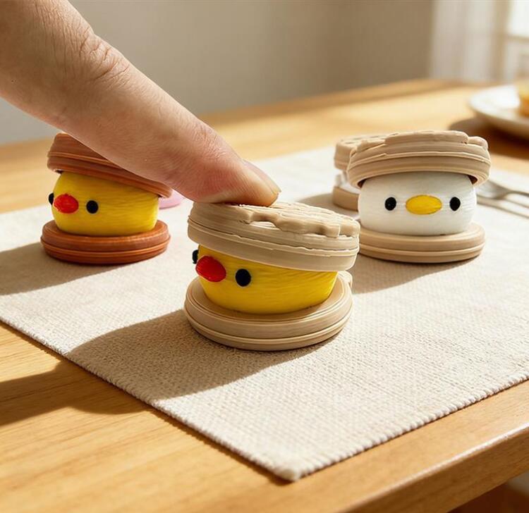 ★スクイーズトイ ミニケーキチャーム★もちもち押すストレス解消キーホルダー　装飾品★