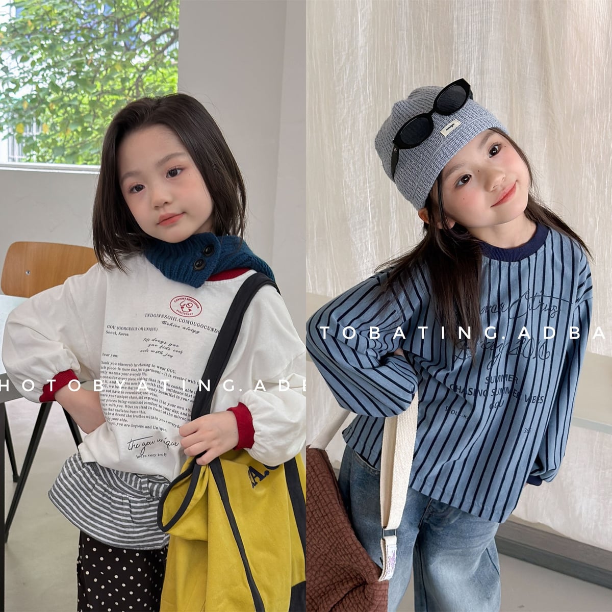 2026秋新作SJ★子供服　トップス★80cm〜130cm 2色