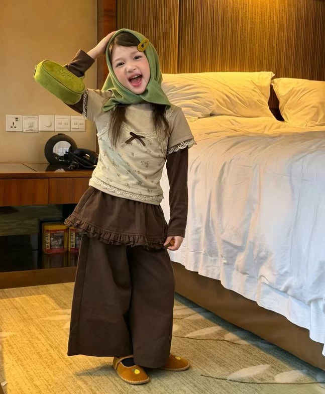 2026秋新作TC★子供服　重ね着トップス&ズボン分けて★90cm〜150cm