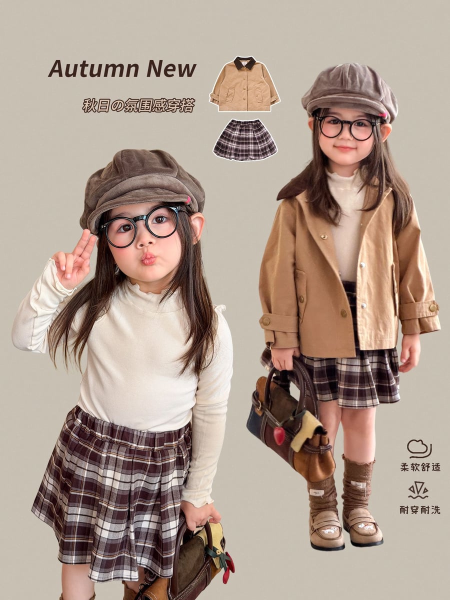 2026秋新作W★子供服　スカート&トップス&コート★80cm〜140cm