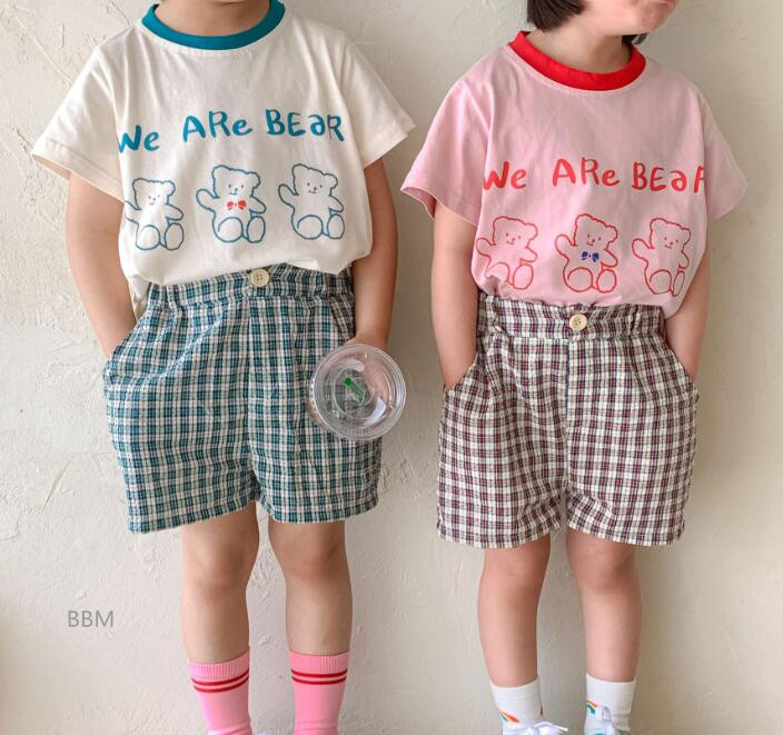 2022★春夏新作★韓国風子供服★トップス★Tシャツ★半袖★男女兼用★カジュアル★2色80-130CM